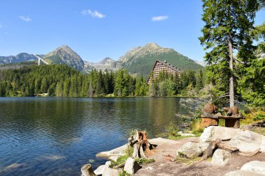 Slovakya 'daki Tatra dağı sonbahar zamanı