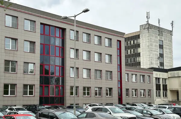 Debrecen Şehrindeki Hastanenin Inşaatı Stok Fotoğraf