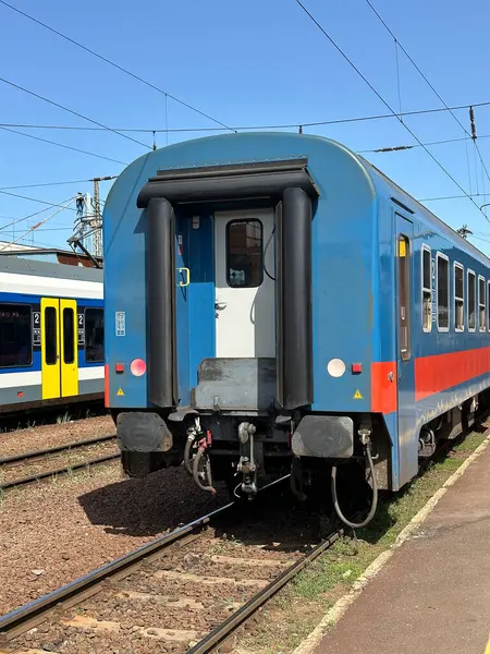 Bir Tren Vagonunun Parçası Stok Resim