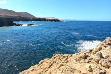İspanya 'nın Kanarya Adaları Okyanus ve Kayalar