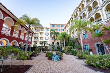 İspanya 'nın Kanarya Adası Köyü