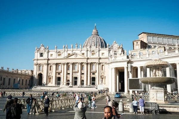 Rome Italië Oktober 2022 Sint Pietersplein Vaticaanstad Centrum Van Rome Rechtenvrije Stockfoto's
