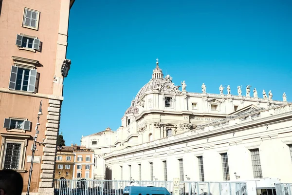 Rome Italië Oktober 2022 Sint Pietersplein Vaticaanstad Centrum Van Rome Stockafbeelding