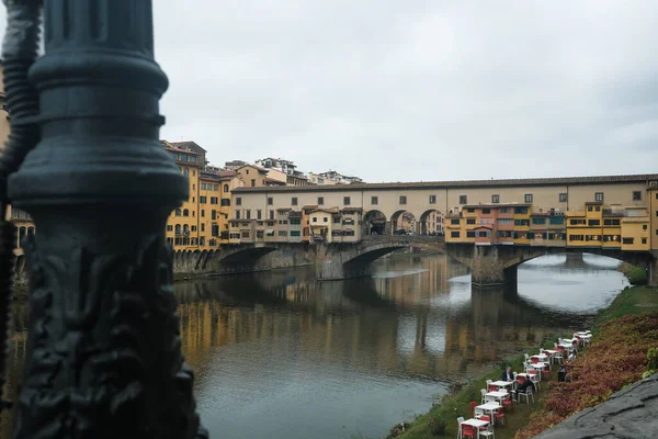 Florencia Italia Octubre 2022 Ponte Vecchio Literalmente Puente Viejo Sido Imagen De Stock