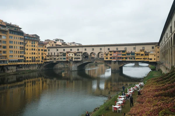 Firenze Italia Ottobre 2022 Ponte Vecchio Letteralmente Ponte Vecchio Stato Foto Stock Royalty Free