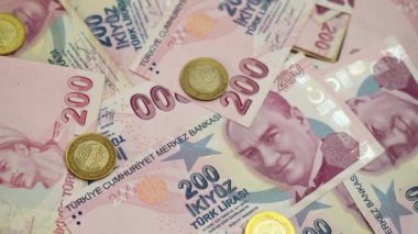 Türk lirası banknotları, Türk vatandaşlarının artan enflasyonlar arasında yaşadığı mücadeleyi sembolize ediyor ve ekonomik istikrar konusunda yaygın endişelere yol açıyor