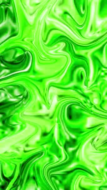 Vertical Video Animation Holographic Neon Foil Green Color Gradient Abstract — Vídeo de Stock