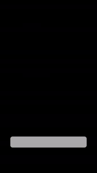 Вертикальна Відео Анімація Анімованої Плаваючої Кнопки Підписки Кнопкою Дзвінка Чорному — стокове відео