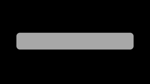 Відео Анімація Анімованої Плаваючої Кнопки Підписки Кнопкою Дзвінка Чорному Тлі — стокове відео