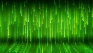 Döşeme üzerinde parlayan neon çizgilerin yansıması - soyut arkaplan.