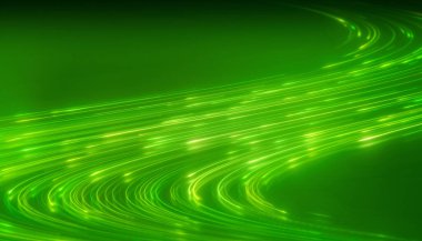 Döşeme üzerinde parlayan neon çizgilerin yansıması - soyut arkaplan.