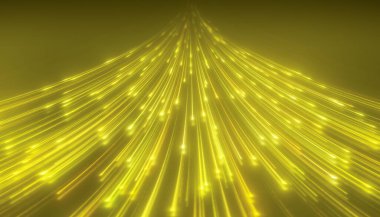 Döşeme üzerinde parlayan neon çizgilerinin görüntüsü - soyut arkaplan.