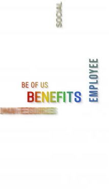 Faydaların dikey video animasyonu beyaz arkaplan üzerinde renkli metin bulunan anahtar sözcükler bulutu - iş konsepti.