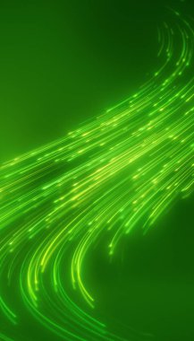 Döşeme üzerinde parlayan neon çizgilerinin dikey illüstrasyonu - soyut arkaplan.