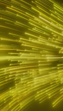 Döşeme üzerinde parlayan neon çizgilerin dikey illüstrasyonu - soyut arkaplan.