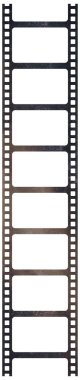 Bir film şeridinin dikey illüstrasyonu - fotoğraf karesi - izole.