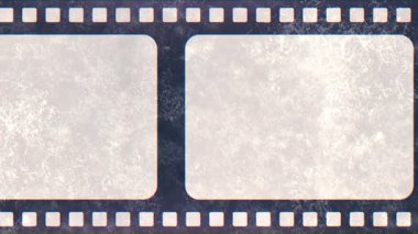 Bir film şeridinin video animasyonu - fotoğraf film çerçevesi.