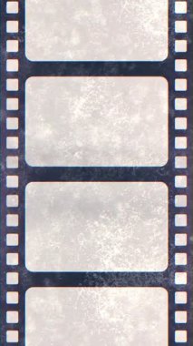 Bir film şeridinin dikey video animasyonu - fotoğraf film çerçevesi.
