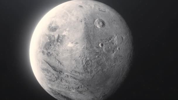 Exoplaneta Seco Lado Sol — Vídeo de Stock