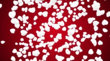 Romantik video için güzel kalp animasyonu
