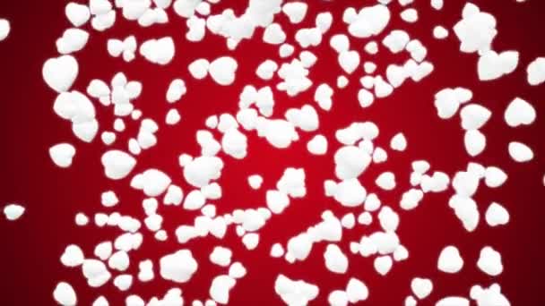 Romantik Video Için Güzel Kalp Animasyonu — Stok video