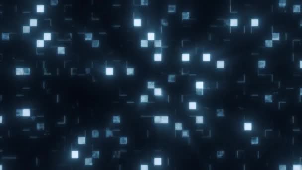 Fundo Abstrato Brilhante Com Belas Luzes Cores Azuis Semelhantes Diamantes — Vídeo de Stock