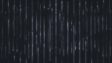 Karanlık arka planda dijital dikey parlayan çizgiler, soyut tasarım. Animasyon çizgileri. 4 