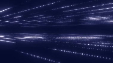 Dinamik parlayan çizgiler veri transferini sembolize ediyor. dijital sanat, teknoloji.