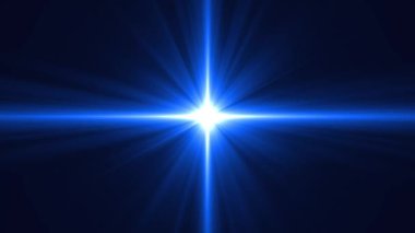Mavi ışık ve ışınlar ile soyut arkaplan bir portal etkisi yaratıyor
