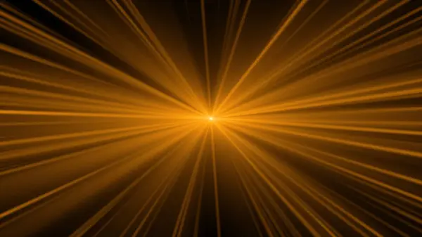 Soyut sarı ışık şeritleri, parlayan ışık parlamaları, koyu arkaplanda parlayan ışınlar.