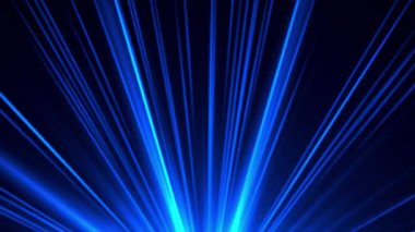 Mavi ışık patlaması arka plan, ışıl ışıl ışıl ışınlar, parlak enerji ışınları, fütüristik ışık, konser ışınları