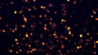Düşen parçacıklar ile parlak arkaplan, 4k ile bokeh etkisi, 10 saniye video