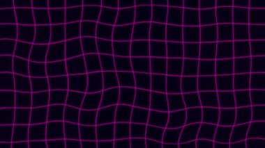 Geometrik hareketli ağ arkaplanı 4k, fütürist neon çizgileri arkaplanı