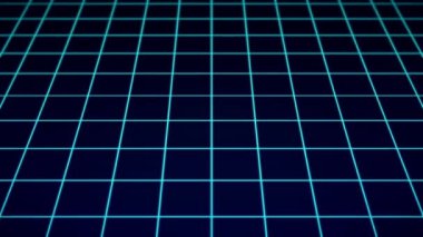 Izgara mavi parlaklık arkaplanı, teknolojik soyut çizgiler, parlayan çizgiler arkaplan