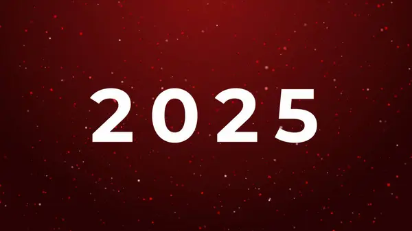 2025 yılının tatil geçmişi, neşeli unsurlara sahip cesur beyaz sayılar, kutlamalar, tatiller ve hediyeler için mükemmel. Soyut ve neşeli, tatil sezonu için ideal..
