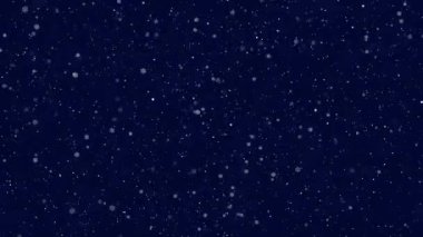 Karlı bir zemin, koyu mavi zemin üzerinde kar tanecikleri, kış tatilleri ve yeni yıl havası, Noel ve yeni yıl 2025, animasyon parçacıkları arka plan
