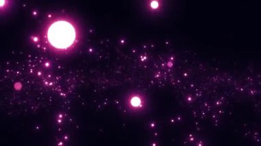 Üzerinde neon noktalar, dinamik arkaplan, parçacık animasyonu, hareket tasarımı, 4k video