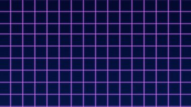 Soyut neon şebekesi, geleceksel arkaplan, teknoloji ve ilerleme