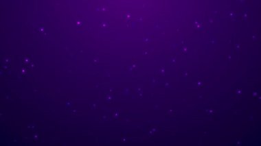 Mor ışık parçacıkları, koyu mor arka planda parçacık animasyonu, ışıkların geleceksel arkaplanı. 4k video, hareket tasarımı