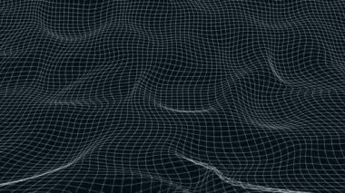 Warp ızgarası arka planı, 4k olarak teknolojik animasyon, çizgilerin soyut geometrik arkaplanı, dijital animasyon