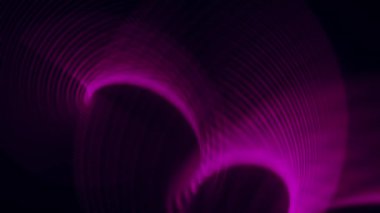 Zarif mor çizgi arkaplanı, siyah arkaplan üzerinde soyut dinamik çizgi, teknoloji için geleceksel arkaplan