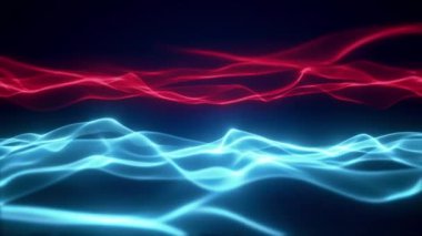 Soyut enerji akışı enerji arka planı, parlayan teknoloji arka planı, temiz enerji animasyonu, dijital dalga, 4k, hareket tasarımı