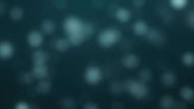 Düşen mavi parçacıkların bulanık arkaplan, soyut animasyon, 4k video