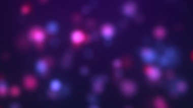 Gelecekçi mor parçacık arkaplanı, bulanık dijital parçacık arkaplanı, bokeh etkisi