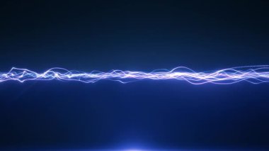 Satır ve noktaların dijital arkaplanı, parlak arkaplanda parlayan ışınlar, internet ağı, dijital ağ arka planı