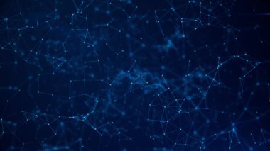 Mavi dijital çizgileri, teknoloji akışı, bilim ve teknoloji ile soyut mavi arkaplan