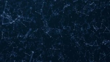 Dijital pleksus arkaplan, yüksek teknoloji arkaplan çizgiler ve noktalar, dijital manzara, hareket tasarımı, dijital alan, 4k video
