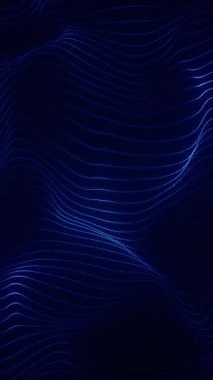 Soyut parlayan dalgalar pürüzsüz bir bg oluşturur. Teknoloji animasyonları, ses görselleştirmeleri veya veri hareket tasarımı için