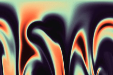 Fire Liquid Iridescent Background. Iridescent chrome wavy gradient abstract background, holographic fire texture, liquid surface, ripples, reflection.