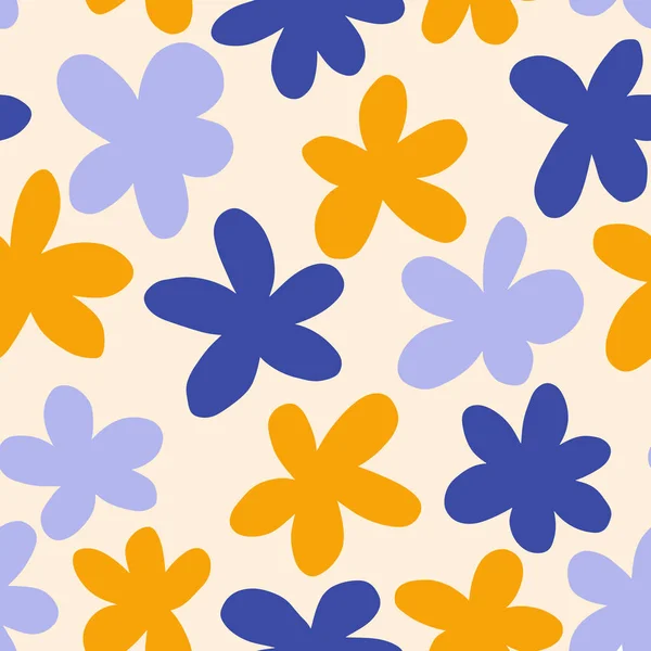 Motif Floral Sans Couture Avec Des Fleurs Printemps Fond Sans — Image vectorielle